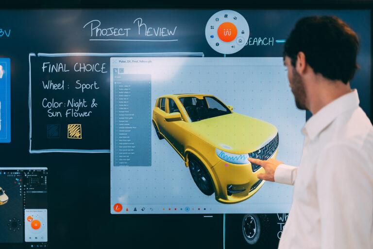 Intéraction sur tableau tactile