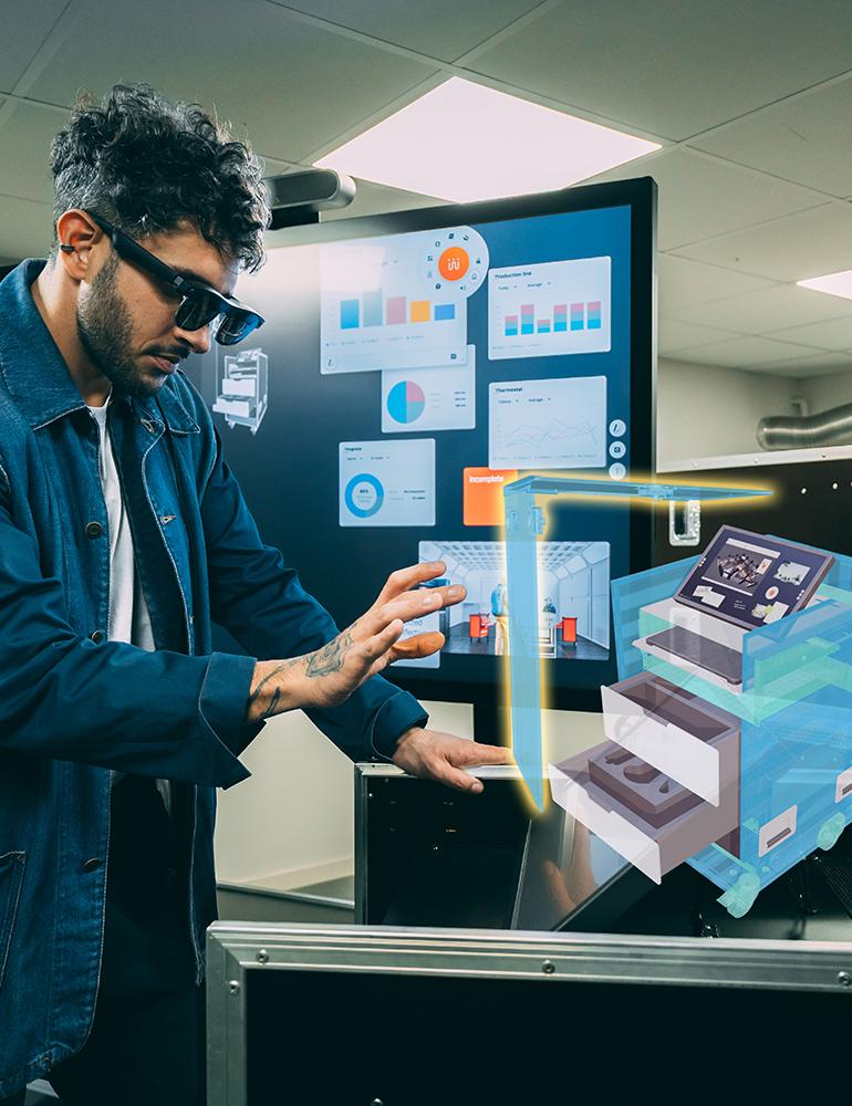 Manipulation tablette et casque VR